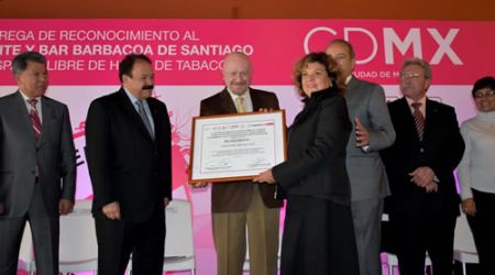 Reconocen a 88 restaurantes y bares de CDMX como Espacios 100% Libres de Humo de Tabaco